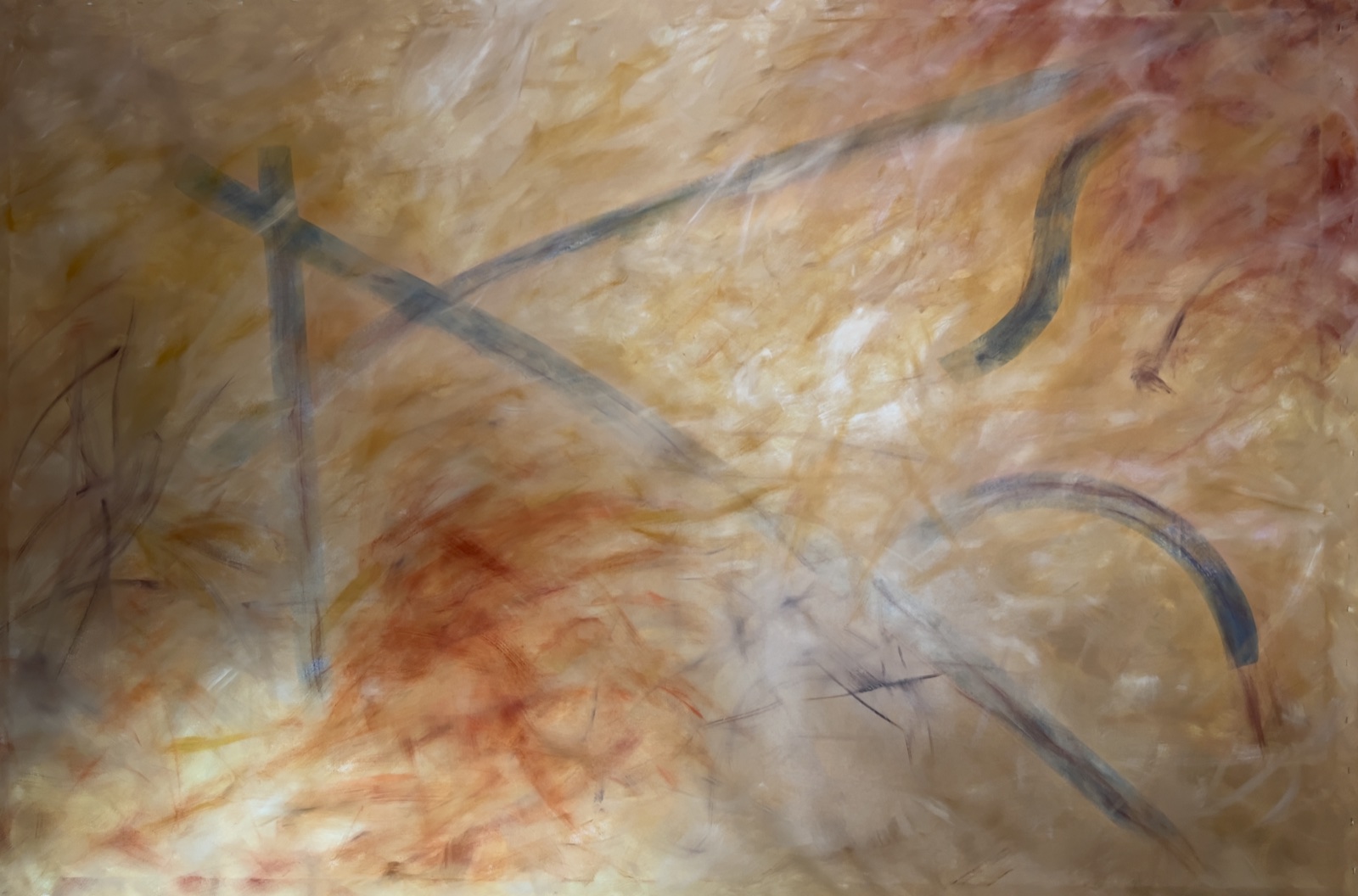 II &mdash; oil on linen, 185 &times; 274 cm, 2026, by Elizabeth R. S. Burnim